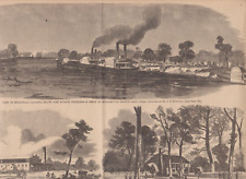jul 11,1863  HARPERS WEEKLY REISSUE- PRINT port hudson,la picture
