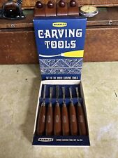 Boxed Set Of Vintage Wood Carving Tools By Marples No 153 picture
