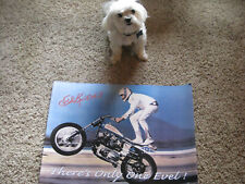 EVEL KNIEVEL STAND UP WHEELIE POSTER 18X24 COLOR- THERE IS ONLY ONE EVEL picture