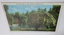 Los Angeles California Vintage 1922 Postcard A Pretty Spot picture