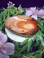 Stunning Carnelian Agate Crystal bowl 332g 10.6cm Healing Gift picture