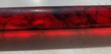 Vintage Swirled Red Translucent Bakelite Rod 11