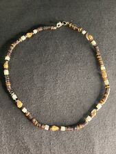 Vintage Hawaiian Natural Shell Choker Necklace - HEISHI with Shells & Beads 16” picture
