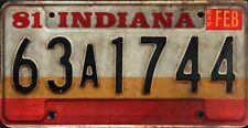 Vintage 1981 INDIANA License Plate - Crafting Birthday MANCAVE slf picture