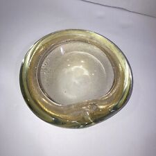 VTG 1960”s Thumbprint Bowl With Gold Flecks In It 2x6wide picture