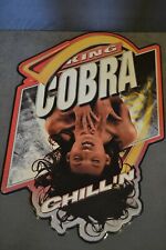 King Cobra Malt Liquor Sexy Pinup Girl Metal Tin Advertising Sign 32x21 picture