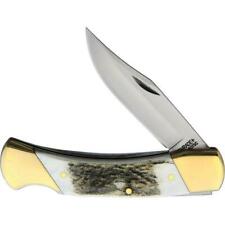 New Schrade Stag Lockback Folding Poket Knife SCH07 picture