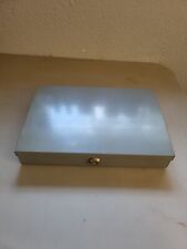 Locking metal cashbox with key picture