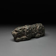AN IMPORTANT SUMERIAN STONE STEATITE SEATED LEOPARD. picture