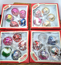 Vintage Mercury Xmas Ball Ornaments 2'' Set of 19 By Liberty Bell picture