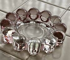 Vintage Gorgeous Pink Anchor Hocking Boopie Bubble 5” Glass Ashtray Trinket Tray picture