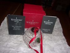 Waterford Crystal 1995  Ball Ornament Original box  ( name inscribed on bottom ) picture