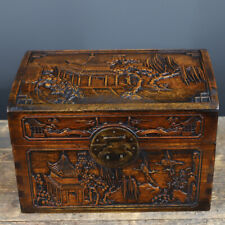 30cm Exquisite natural rosewood handmade carved landscape Jewelry box Storage picture