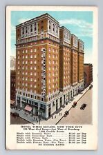 New York City NY, Hotel Times Square, Advertising, Antique Vintage Postcard picture