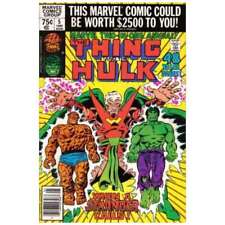 Marvel Two-In-One (1974 series) Annual #5 Newsstand in VF. Marvel comics [l picture