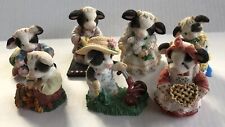 Marys Moo Moos Cow Figurines By Enesco Lot Of 7 Vtg Read Details For Each One picture