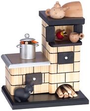 KWO - Smoking Figurine Tiled Stove, Natural, 21 cm picture