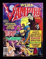 WEIRD VAMPIRE TALES #3 Vol 4 Dracula Monster Corpse Horror Comic Eerie July 1980 picture