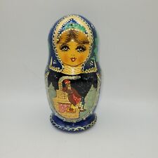 Nesting Doll Hand Painted Russian 5 Total picture