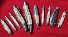 old group of 10 unused IMPERIAL PROV. RI USA vintage pocket knives - salesman picture