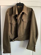 RARE WWII 1943 British Army Battle Dress Blouse US Made War Aid Size 15 Jacket picture