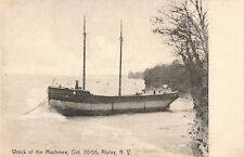 Wreck of the Mautenee October 20th 1905 Ripley New York NY Rotograph Co. PC picture