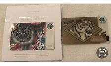 Lot of 2 Starbucks Tiger 🐅 Themed Gift Cards NEW picture