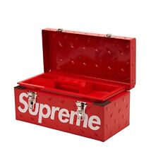 Supreme Diamond Plate Toolbox Red FW18 includes Plastic Tray  100% Authentic picture
