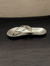 Vintage Torre & Tagus Solid Aluminum Flip Flop Sandal Trinket Dish Right Shoe picture