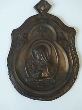Antique Catholic Religious Holy Medal Ave Maria Sweet Heart Of Mary Be My Refuge picture