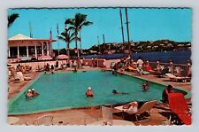 Bermuda-The Pool At The Princess Hotel, Advertisement, Vintage c1961 Postcard picture