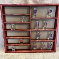 ( 54)   LARGE LOGO SHOT GLASS DISPLAY CASE ( New) picture