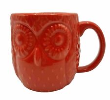 Red Owl 3 D Embossed 20 Oz Coffee Tea Mug Planter West Elm Home Essentials picture