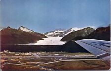 Postcard Pan American Clippers Flight Over Mendenhall Glacier  Alaska [bw] picture