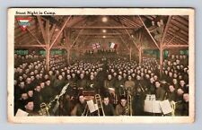 NY-New York, Stunt Night In Camp, Antique, Vintage c1910 Souvenir Postcard picture