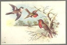 Vienna Roller Mills Flour Birds and Snowy Landscape Victorian Trade Card picture
