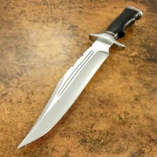 Custom Handmade D2 Tool Steel Full Tang Fixed Blade Hunting Camping Bowie Knife picture