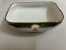 Antique Porcelain Bowl Gold Osler Malerkotla India Marked State Rare Collectible picture