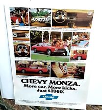 1979 Chevy Monza More Car More Kicks Original Print Ad picture