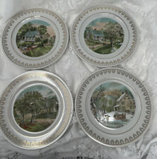 4 CURRIER & IVES FOUR SEASONS 8 1/4