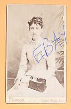 Vintage 1800s CDV Photo Young Woman Purse -LITTLE ROCK, ARKANSAS -Dawson picture