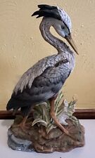 Vintage Andrea Great Blue Heron Porcelain Figurine 10” See Pictures For Cond picture