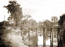 Alton & Sagamon Railroad Trestle over Cahokia Creek, ILL - Historic Photo Print picture