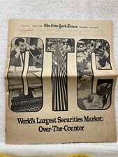 April 27 1969 The New York Times Securities Market Over the Counter Stock Market picture