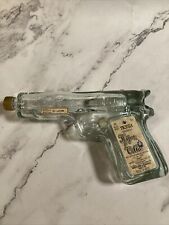 Vintage Hijos De Ville Tequila Pistol Shaped Glass Bottle - Empty picture