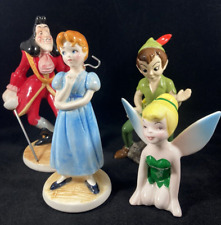 Disney's Peter Pan, Captain Hook, Wendy, Tinker Bell Figurines~Japan picture