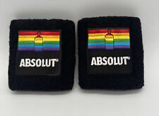 ABSOLUT Vodka Wristband  3 Inch Sweatband Rainbow Pride-LBGTQ Set Of Two picture