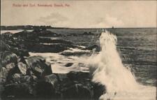 Kennebunkport,ME Rocks and Surf,Kennebunk Beach York County Maine H.W. Rankin picture