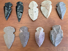 Lot Of 9 Native American Arrowheads Points picture
