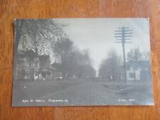 1908 Posted Postcard RPPC Ash St. North, Stanwood IA B&W picture